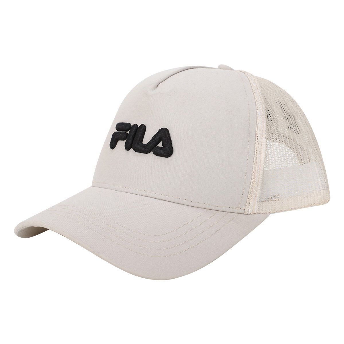 Boné Aba Curva Fila Trucker Snapback - Areia é ruim? Boné Aba Curva Fila Trucker Snapback - Areia é boa?