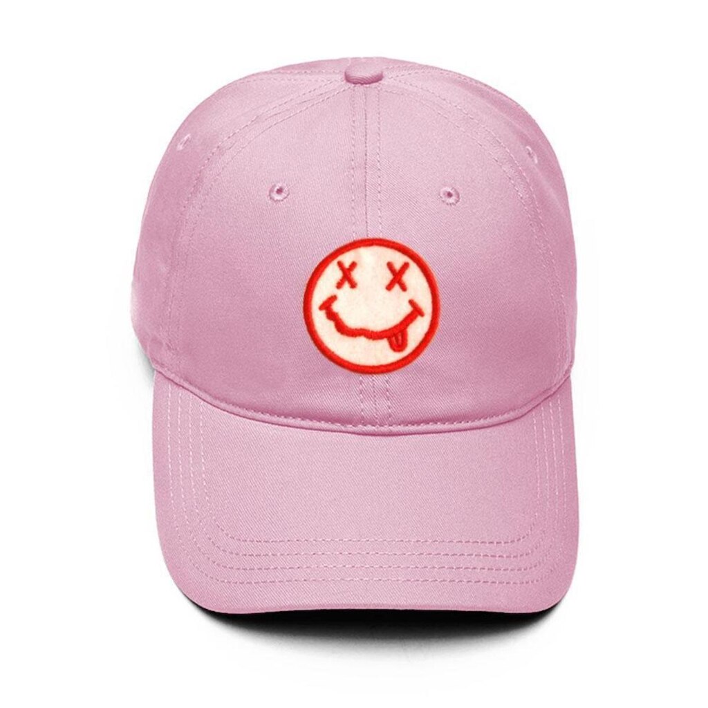 Boné Aba Curva Regulável Strapback Emoji Língua