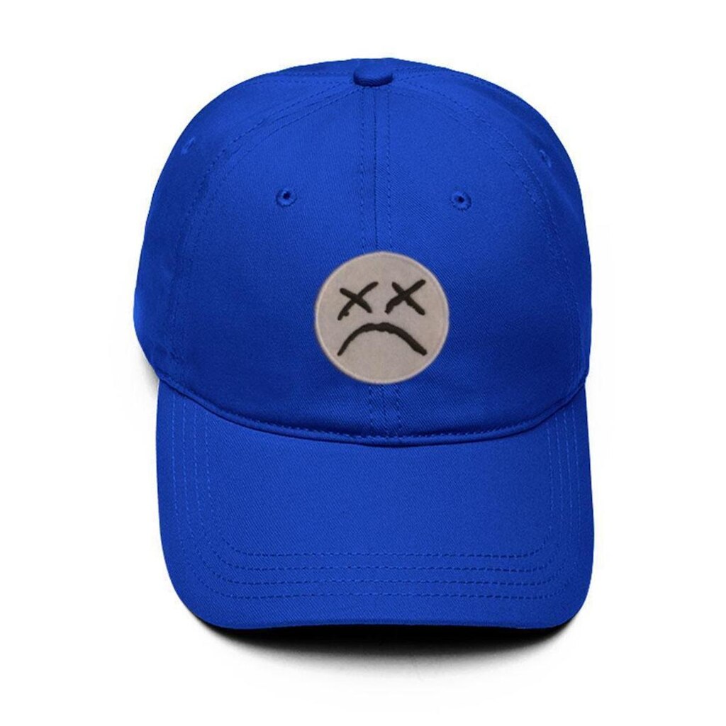 Boné Aba Curva Regulável Strapback Emoji Triste