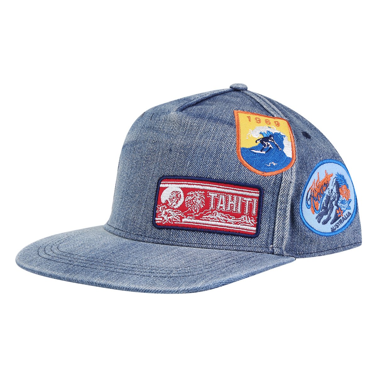 Boné Aba Reta GAP Masculino - Azul Menor preço em Boné Aba Reta GAP Masculino - Azul