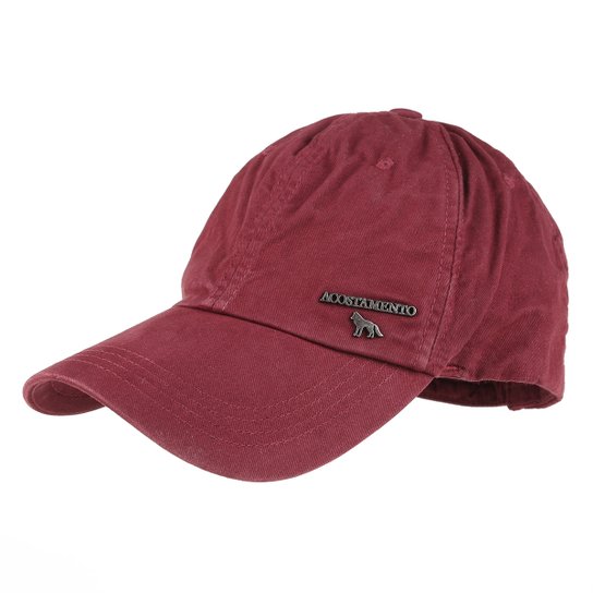 Boné Acostamento Aba Curva Strapback - Vermelho