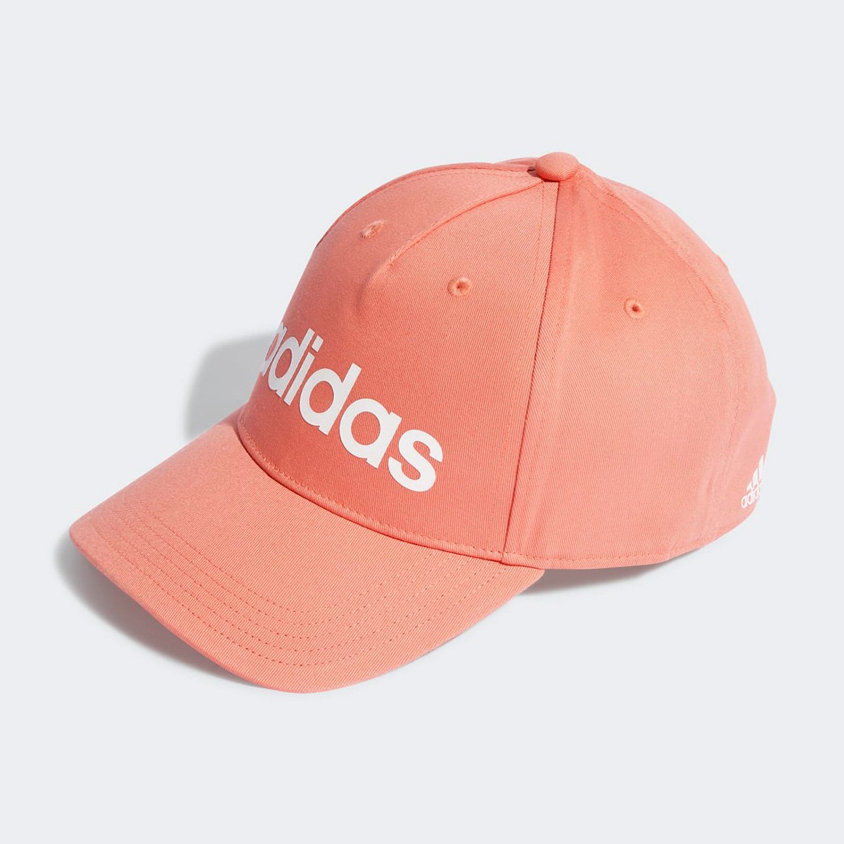 Boné Adidas Aba Curva Snapback Daily Logo Linear - Salmão+Branco é ruim? Boné Adidas Aba Curva Snapback Daily Logo Linear - Salmão+Branco é boa?