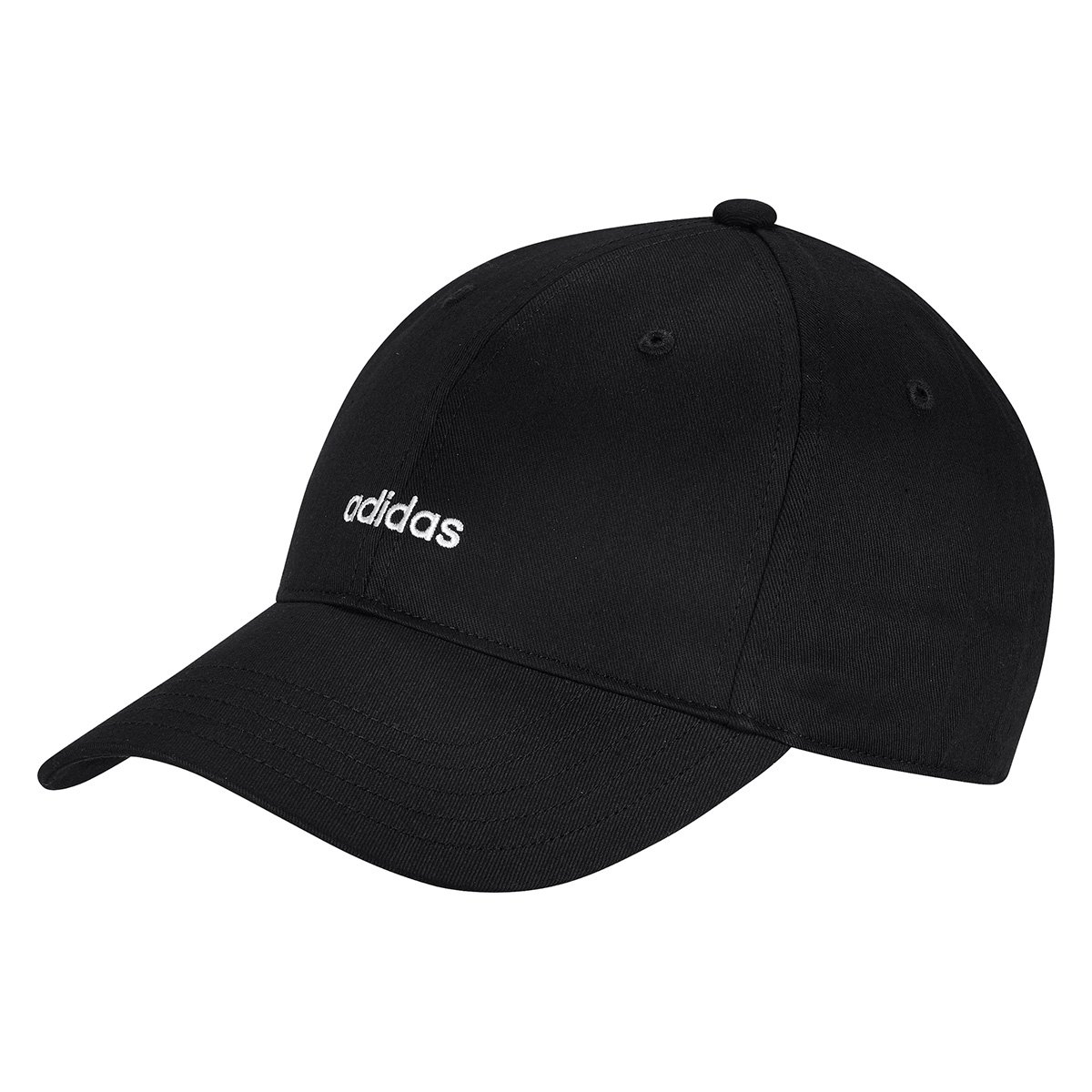 Boné Adidas Aba Curva Strapback Baseball Logo Linear - Preto+Branco Menor preço em Boné Adidas Aba Curva Strapback Baseball Logo Linear - Preto+Branco