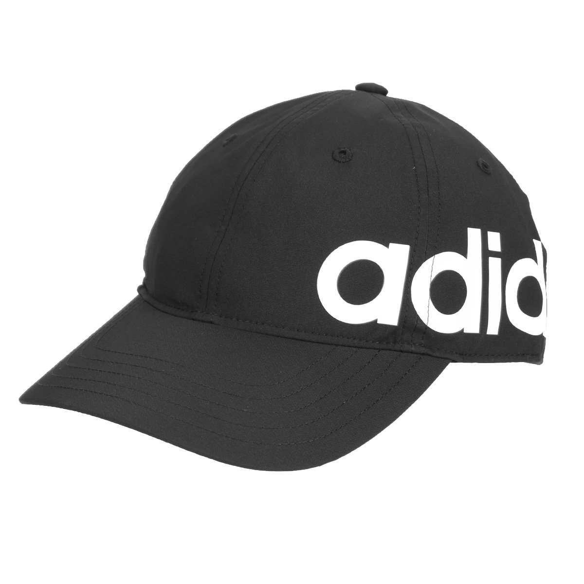 Boné Adidas Baseball Bold Aba Curva - Preto+Branco Menor preço em Boné Adidas Baseball Bold Aba Curva - Preto+Branco