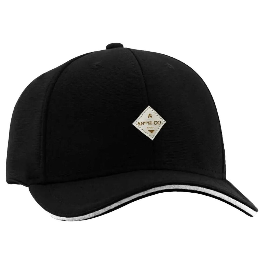 Bone Anth Co Aba Curva Fechado Atrás Preto Patch Flex Pro