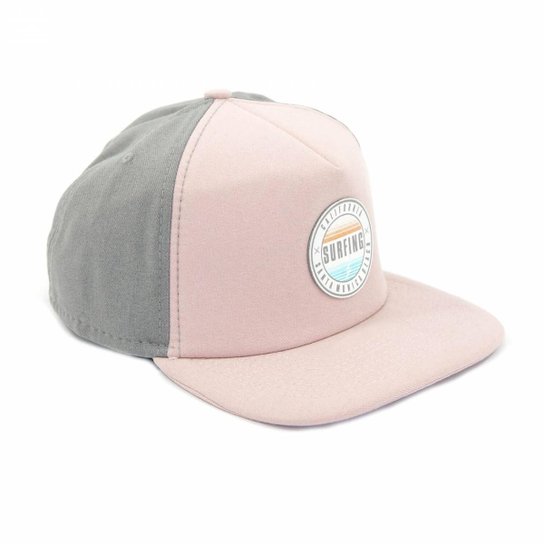 Boné Bijoulux Surfing Feminino - Rosa+Cinza