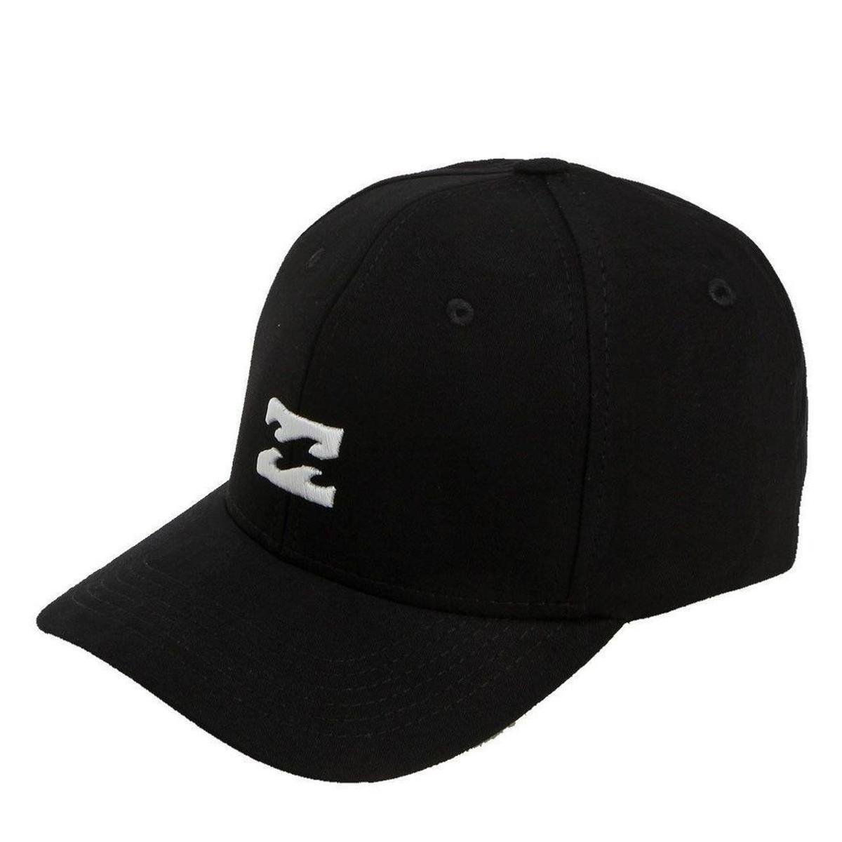 Boné Billabong Aba Curva All Day Snapback - Preto Menor preço em Boné Billabong Aba Curva All Day Snapback - Preto