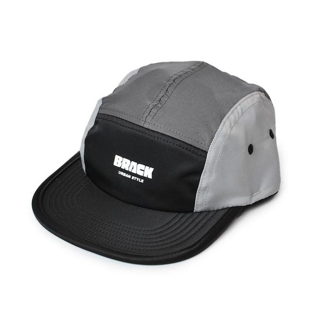 Boné Brack Five Panel Vertex II Preto Cinza