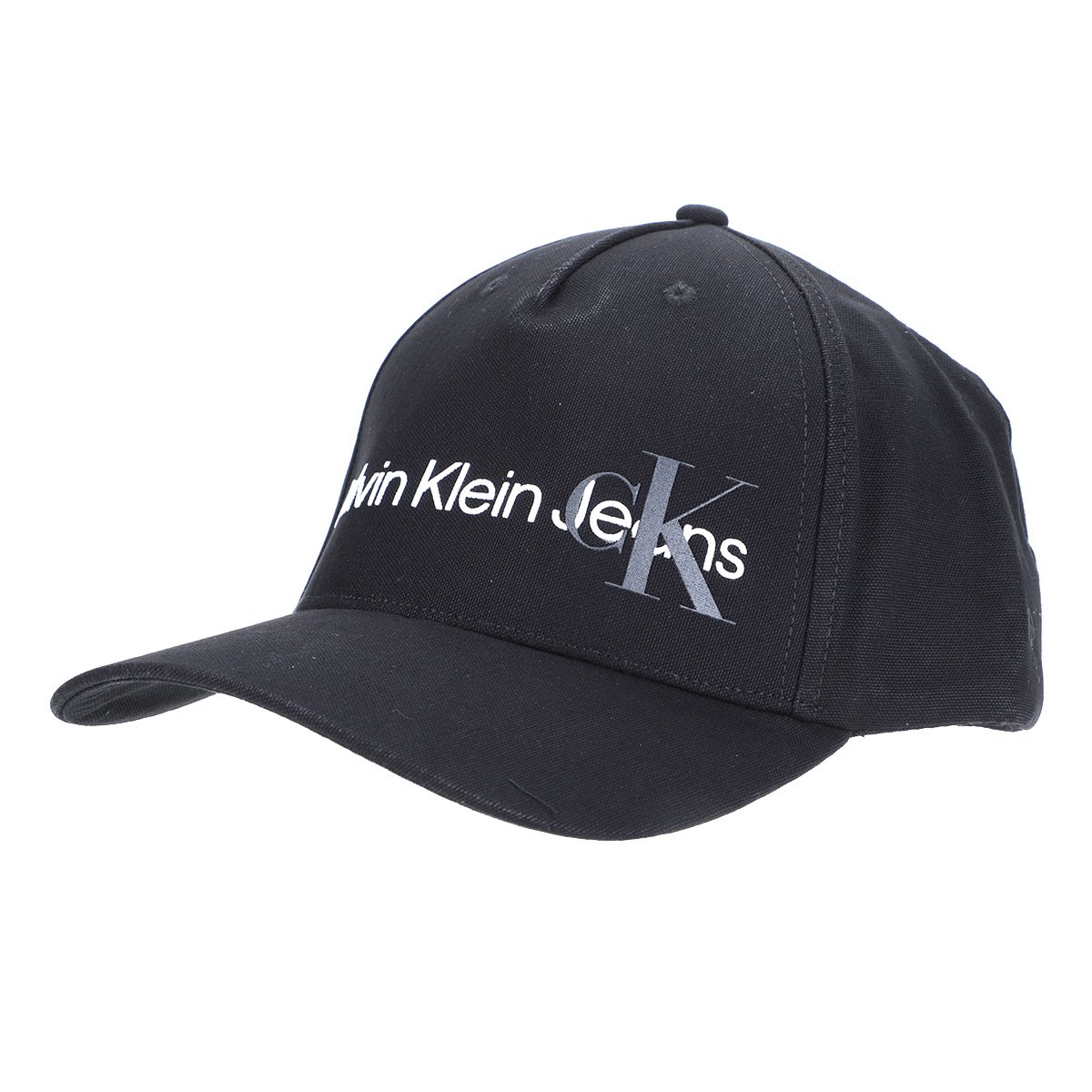 Boné Calvin Klein Aba Curva Snapback 5 Gomos Ck Lateral - Preto Menor preço em Boné Calvin Klein Aba Curva Snapback 5 Gomos Ck Lateral - Preto