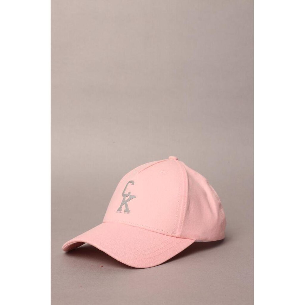 Boné Ckj 5 Gomos Logo Ck College - Rosa Claro