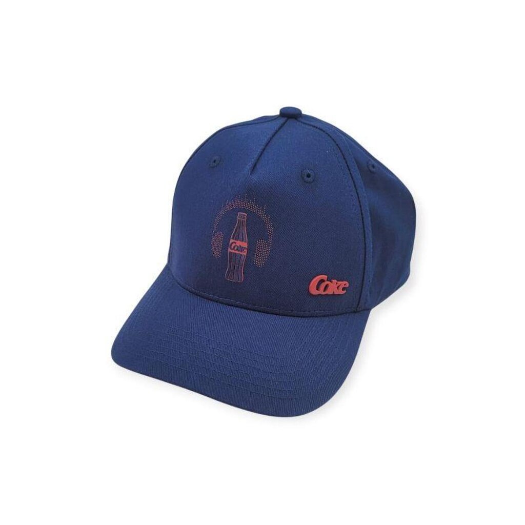 Boné Coca-Cola Silk Frontal Metal Esquerda Dora Masculino Adulto Ref. 40925