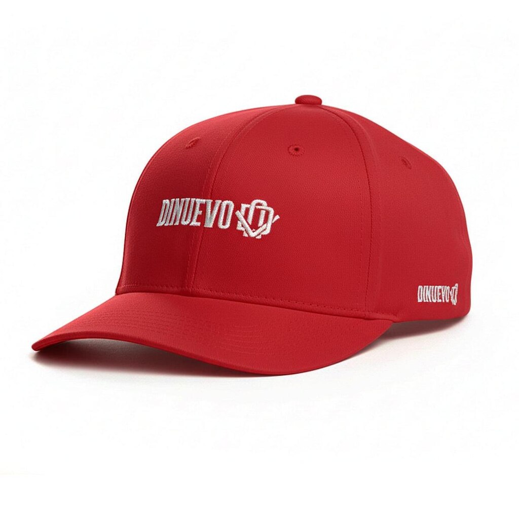 Boné DiNuevo Bordado Logo Central Vermelho