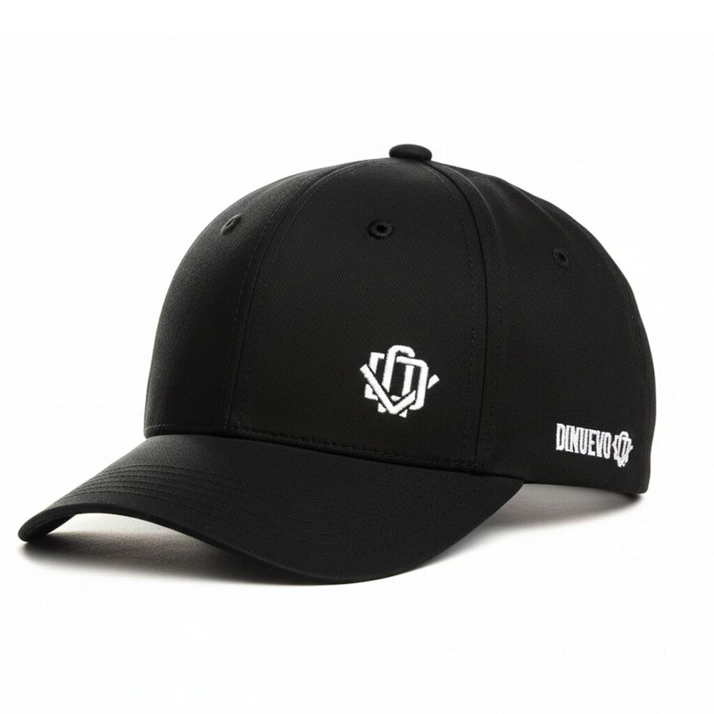Boné DNV Logo Lateral Estruturado Preto Bordado DiNuevo