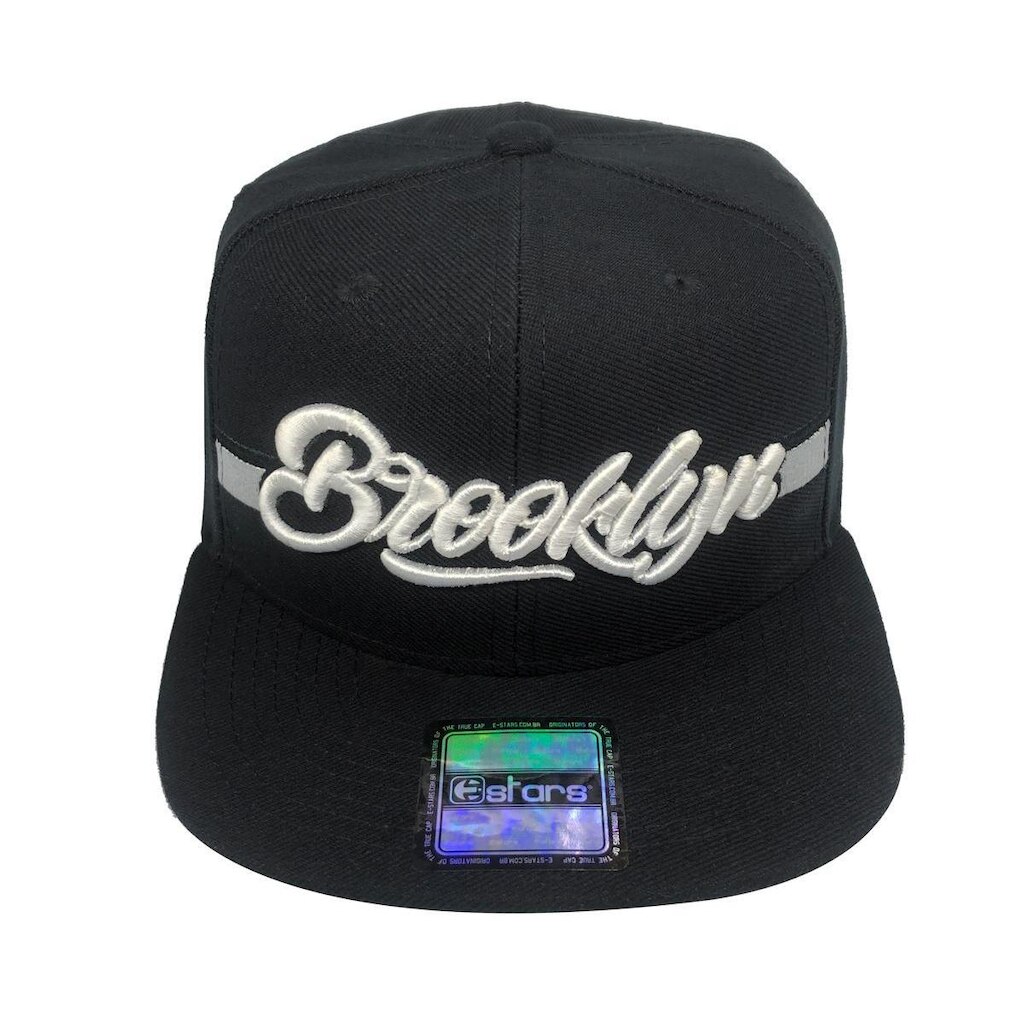 Boné E-STARS Brooklyn Nights Aba Reta Preto