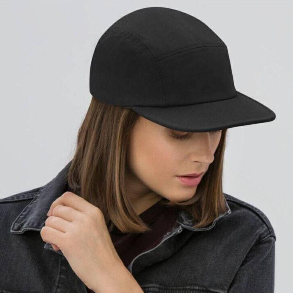 Bone Feminino Liso Five Panel
