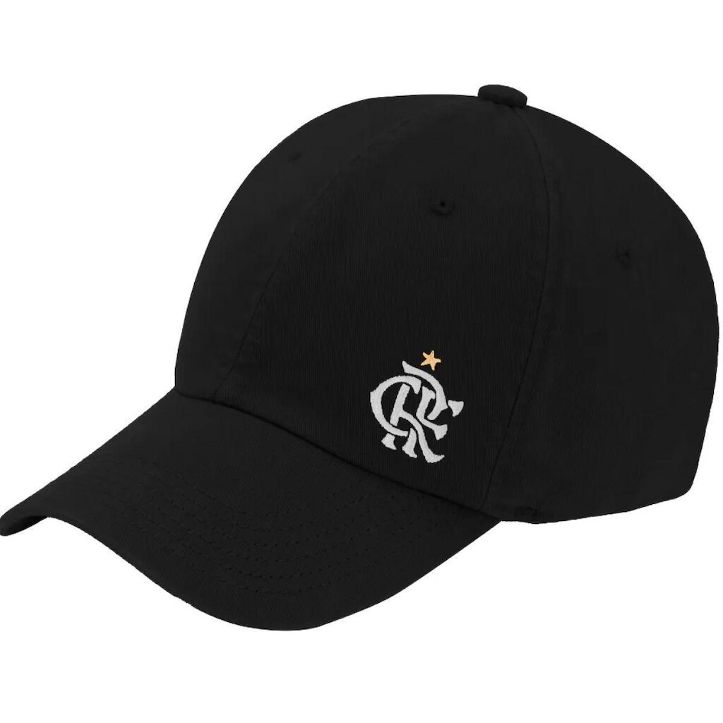 Boné Flamengo Bordado Supercap Licenciado Preto