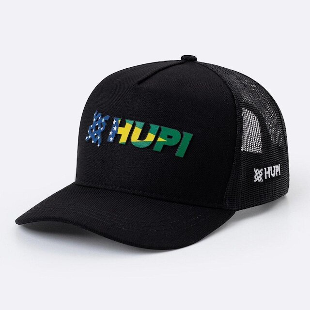 Boné HUPI Brasil com Tela Preto