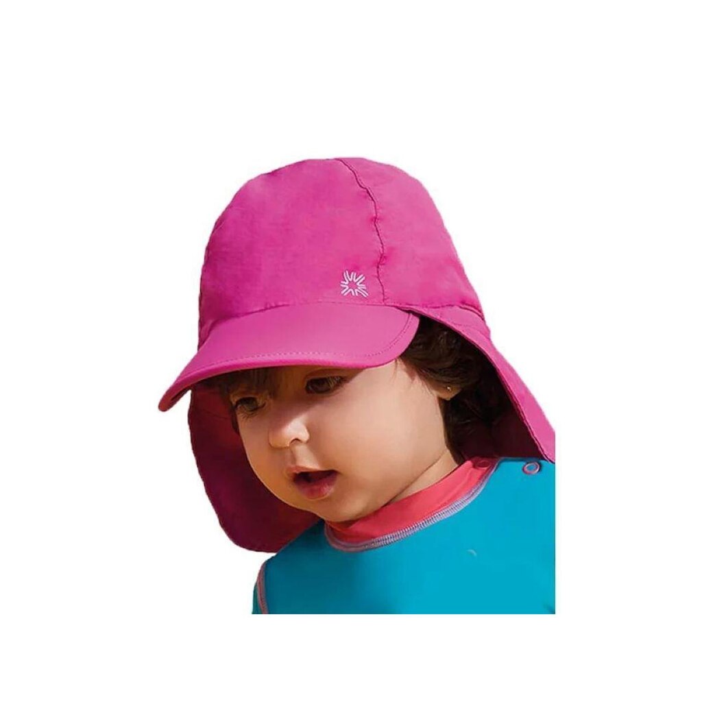 Boné Infantil Menina Proteção Solar Liso Praia Básico