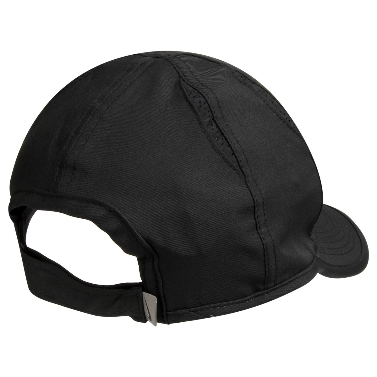 Boné Infantil Nike Aba Curva Featherlight - Preto+Branco | Zattini