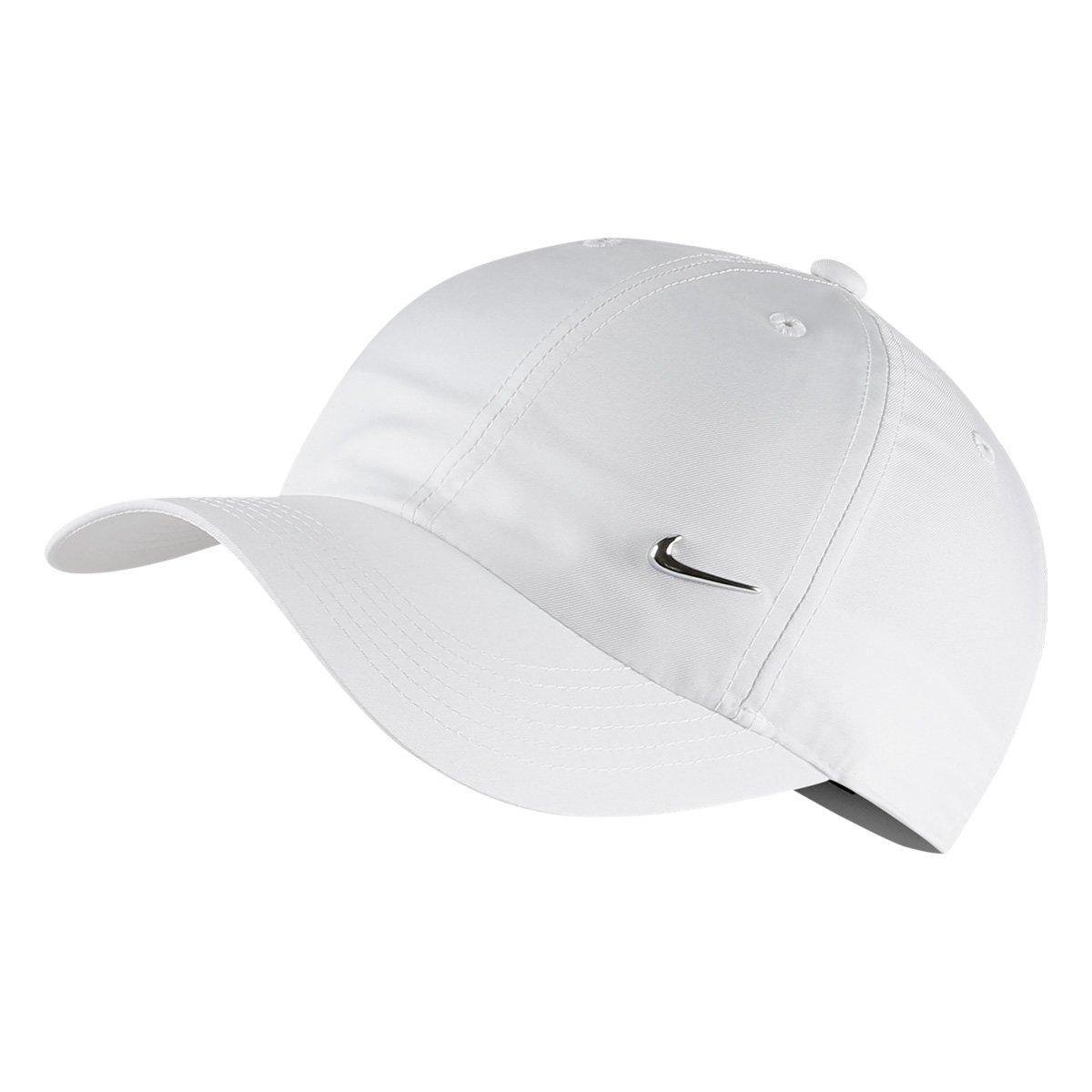 Boné Infantil Nike Aba Curva Stapback H86 Cap Metal Swoosh - Branco+prata é ruim? Boné Infantil Nike Aba Curva Stapback H86 Cap Metal Swoosh - Branco+prata é boa?