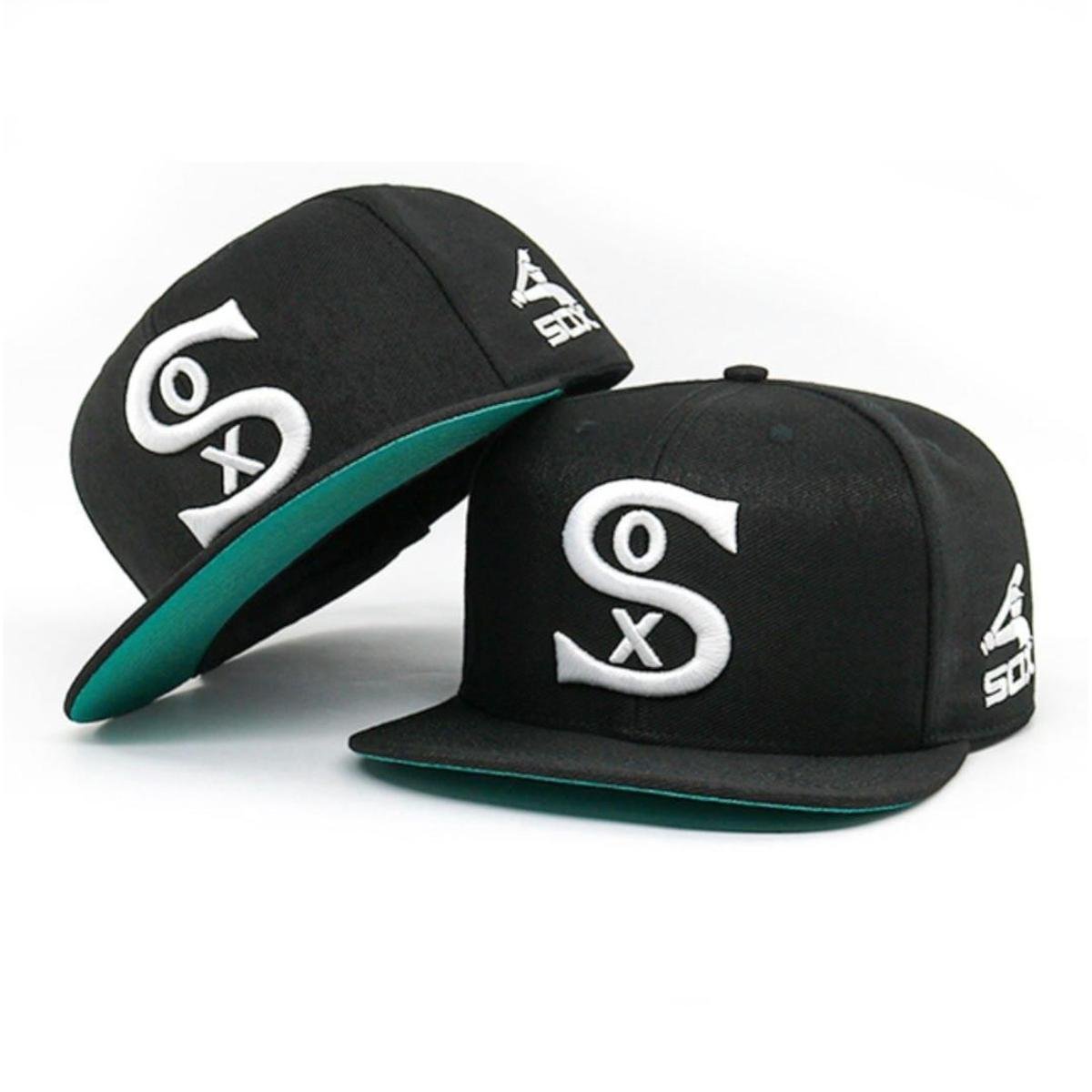 Boné Joker Snapback Aba Reta Sox JOK-182 - Preto Menor preço em Boné Joker Snapback Aba Reta Sox JOK-182 - Preto