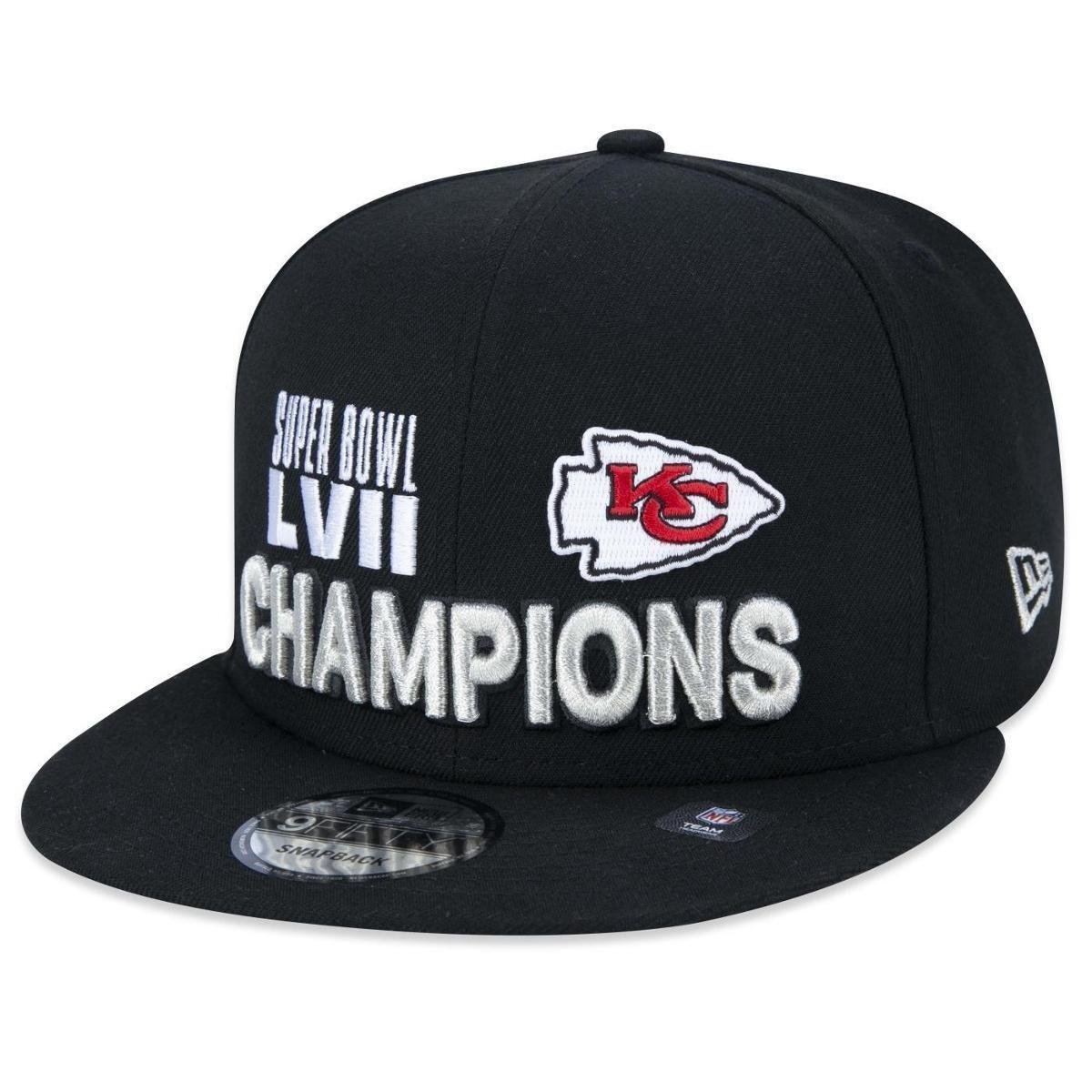 Boné New Era Kansas City Chiefs Campeão Super Bow Aba Reta Snapback Masculino Menor preço em Boné New Era Kansas City Chiefs Campeão Super Bow Aba Reta Snapback Masculino
