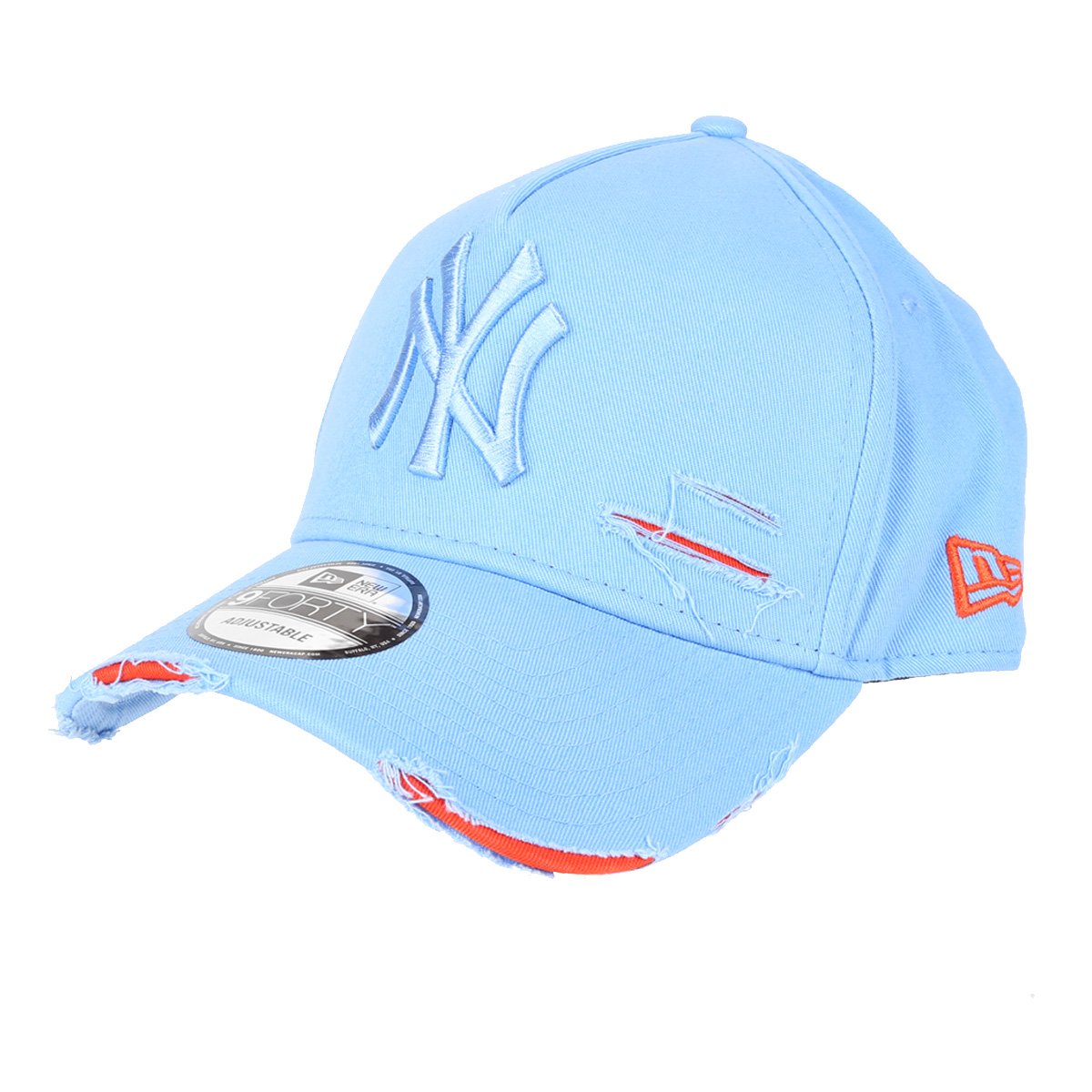 Boné New Era MLB New York Yankees Aba Curva Strapback A-Frame Destroyed 9Forty - Azul é ruim? Boné New Era MLB New York Yankees Aba Curva Strapback A-Frame Destroyed 9Forty - Azul é boa?