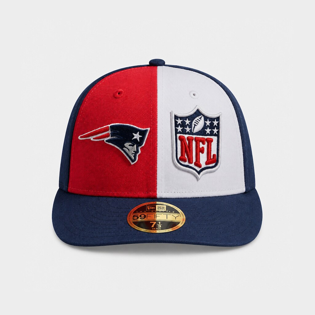 Boné New era New Engl And Patriotssideli Aba Curva Fechado 59Fifty Fitted Low Profile 2023