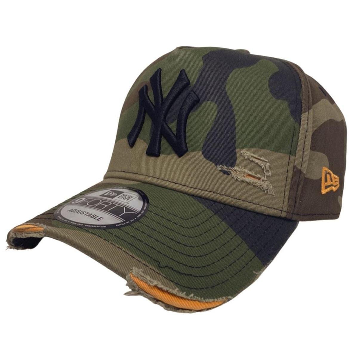 Boné New York Yankees 940 Cotton Damage Camuflado New Era - Verde é ruim? Boné New York Yankees 940 Cotton Damage Camuflado New Era - Verde é boa?
