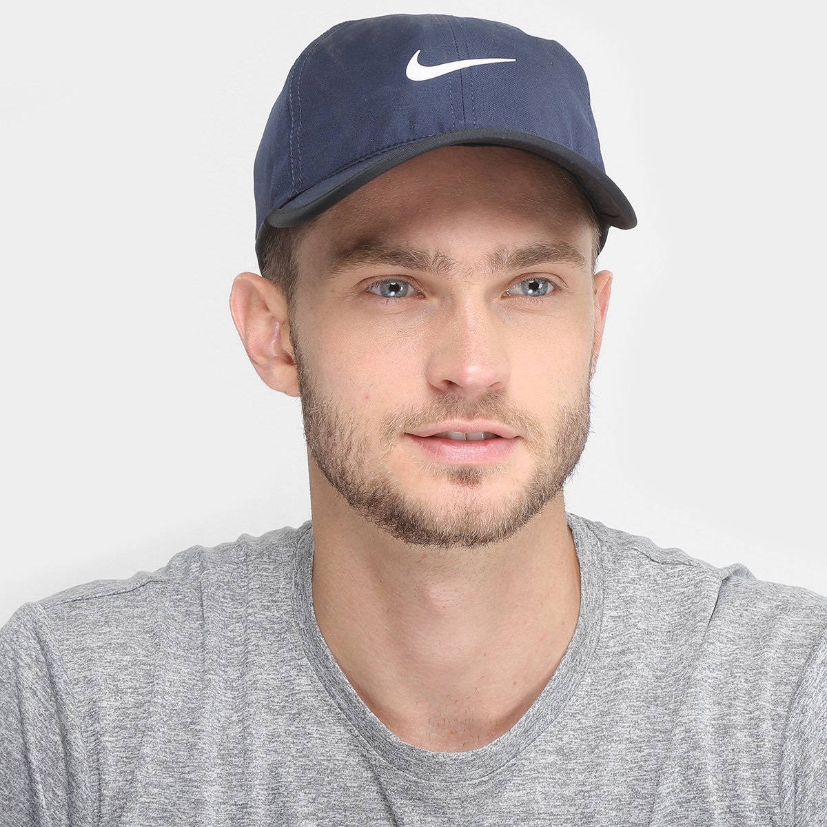 Boné Nike Aba Curva Featherlight Run - Coral | paulo esporte