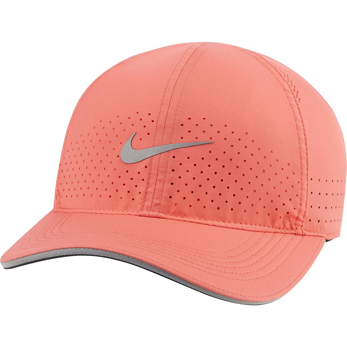 Boné Nike Aba Curva Strapback Aerobill Featherligth - Coral Menor preço em Boné Nike Aba Curva Strapback Aerobill Featherligth - Coral