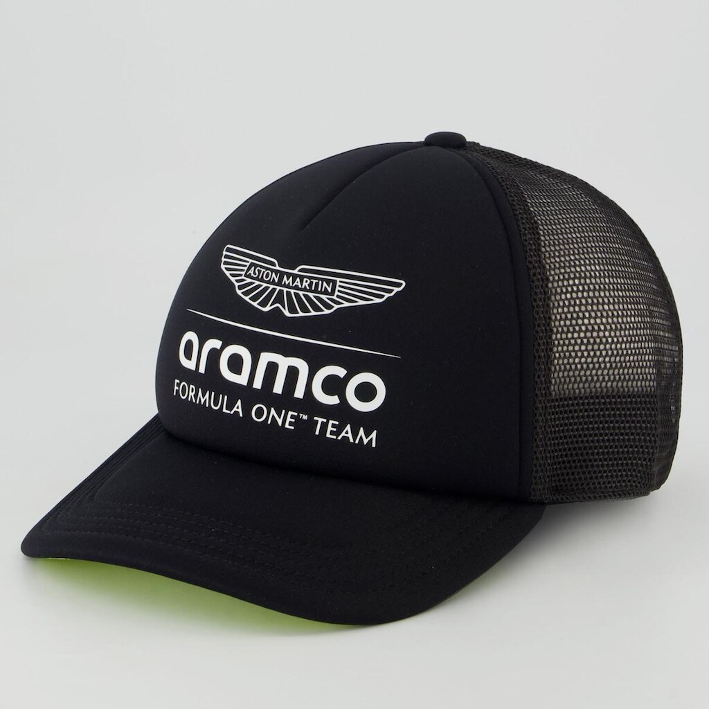 Boné Puma Aston Martin F1 Trucker Preto
