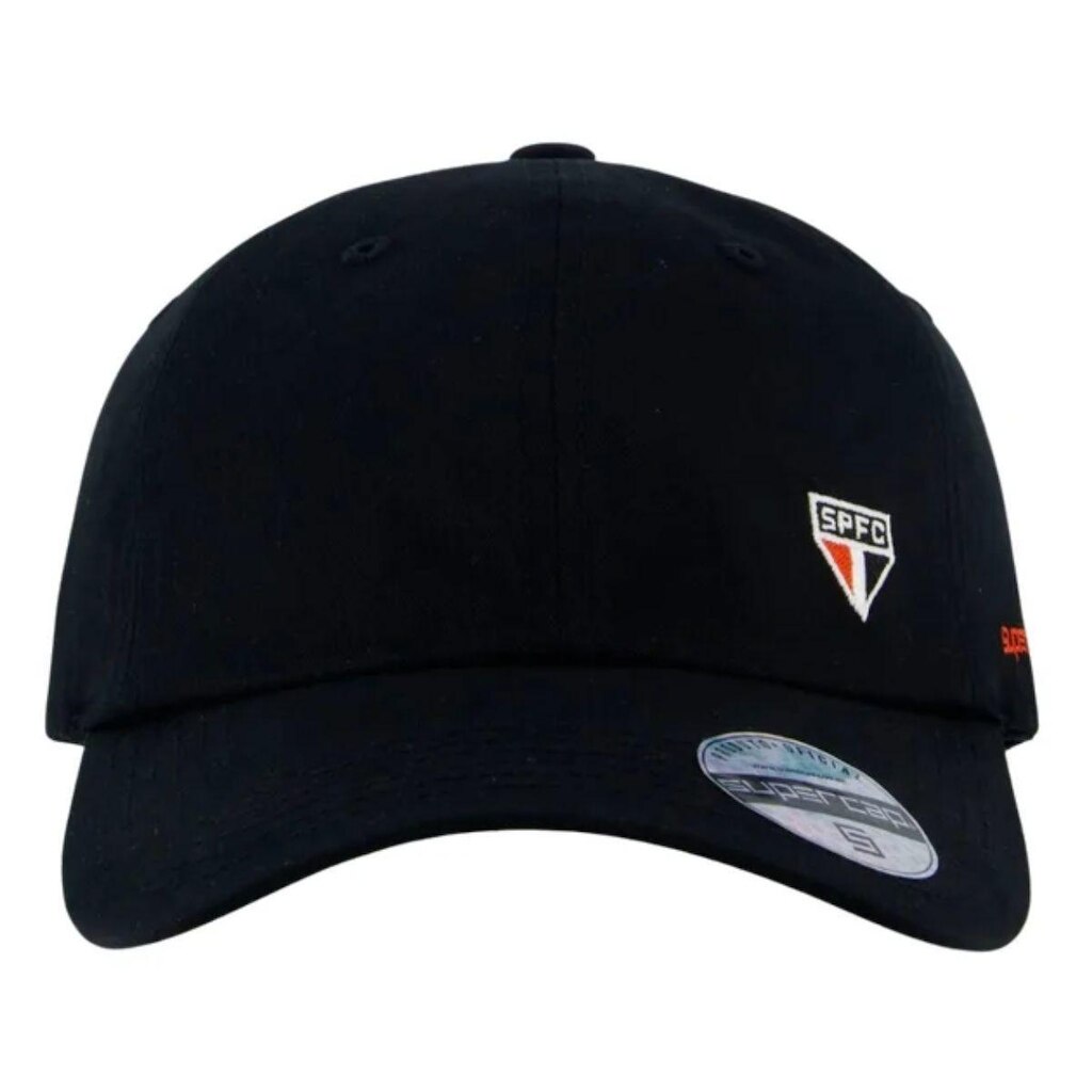 Boné São Paulo Bordado Lateral Frontal Supercap Preto
