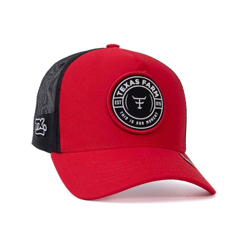 BONE TEXAS FARM - TF1015 - VERMELHO/ PRETO Único