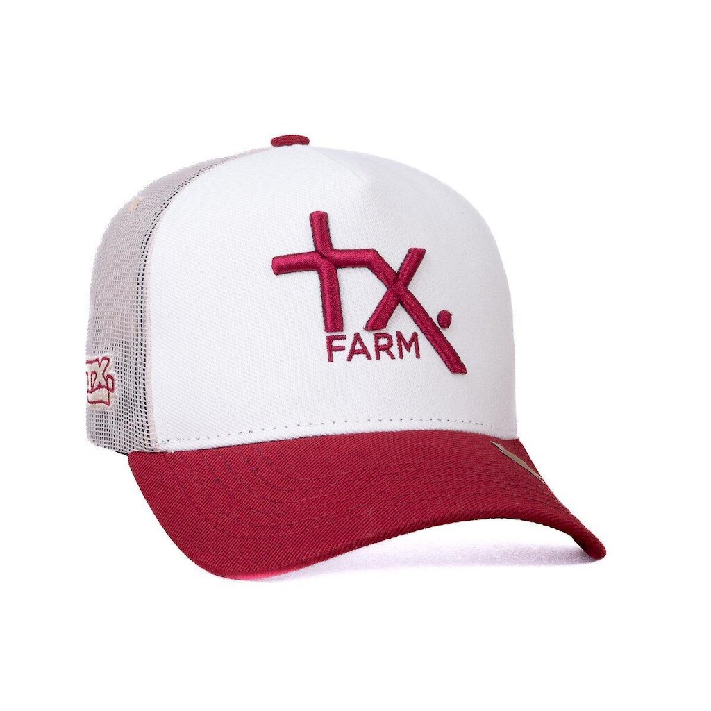 BONE TEXAS FARM - TF1016 - OFF WHITE/ V. VINHO Único