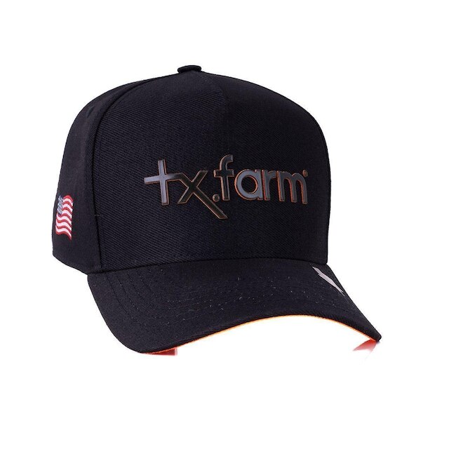 Bone Texas Farm - Tf673 - Preto/ Laranja Neon Único