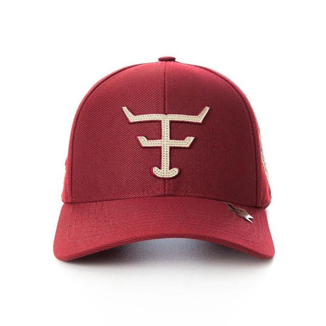 BONÉ TEXAS FARM - TF811 - VERMELHO VINHO/ BEGE ÚNICO