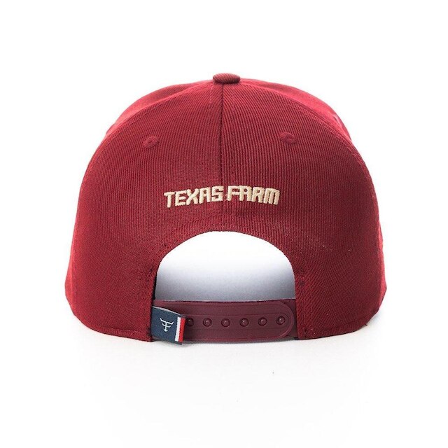 BONÉ TEXAS FARM - TF811 - VERMELHO VINHO/ BEGE ÚNICO