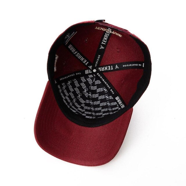 BONÉ TEXAS FARM - TF811 - VERMELHO VINHO/ BEGE ÚNICO