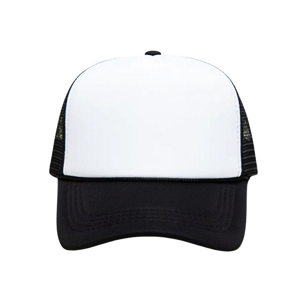 Boné Trucker Aba Curva Tela Telinha Liso Básico Ajustável Snapback Unissex Masculino Feminino Casual