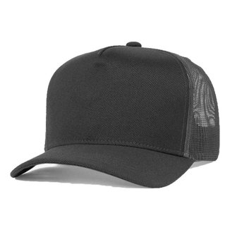 Boné Trucker Liso com Redinha Aba Curva Simples