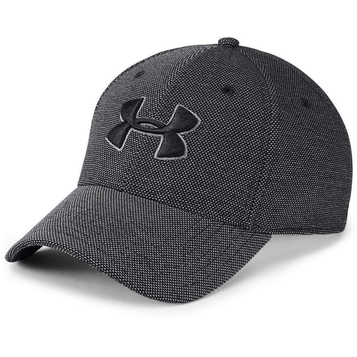 Boné Under Armour Heathered Unissex - Preto Menor preço em Boné Under Armour Heathered Unissex - Preto