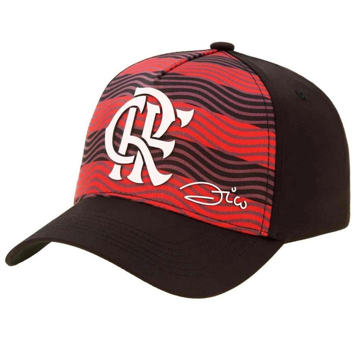 Boné Zico Flamengo Americano - Preto Menor preço em Boné Zico Flamengo Americano - Preto