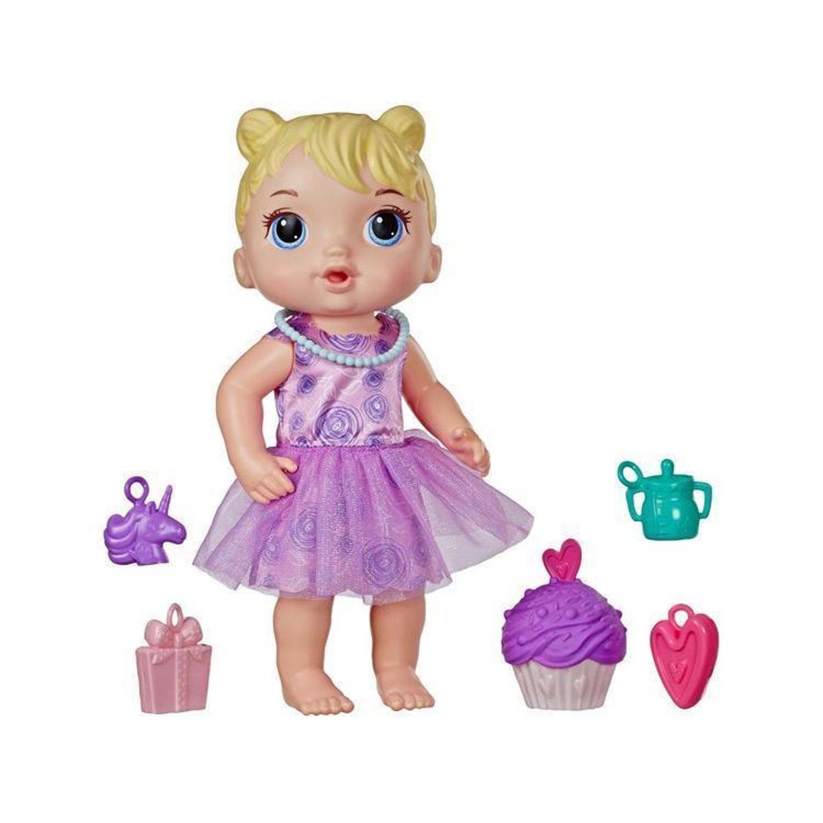 Boneca Baby Alive Bebê Festa de Presente com Acessórios Menor preço em Boneca Baby Alive Bebê Festa de Presente com Acessórios