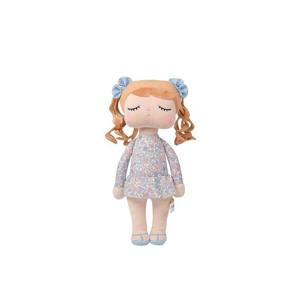 Boneca Metoo Angela Mari 33cm Floral Azul