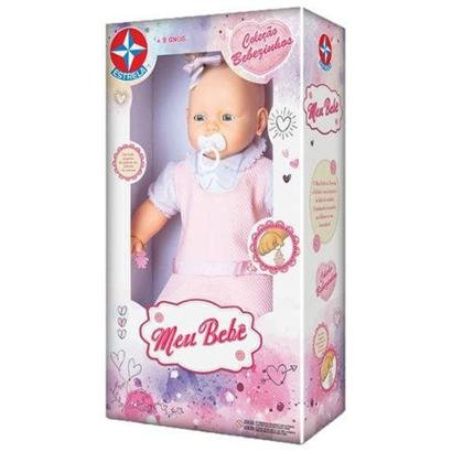 Boneca Meu Bebe Vestido 60 Cm Estrela Rosa Zattini Boneca Meu Bebe Vestido 60 Cm Estrela Rosa Zattini