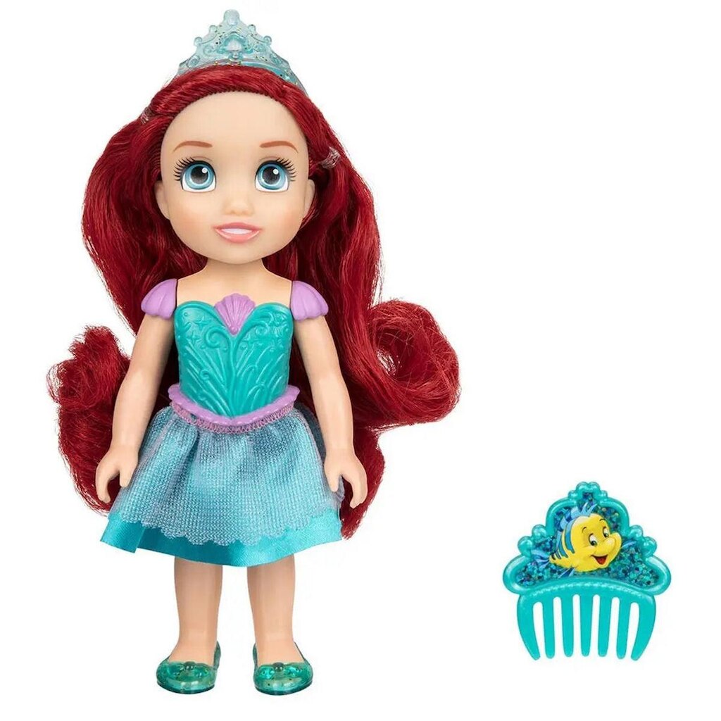 Boneca Princesas Ariel Articulada com pente Luxo Disney