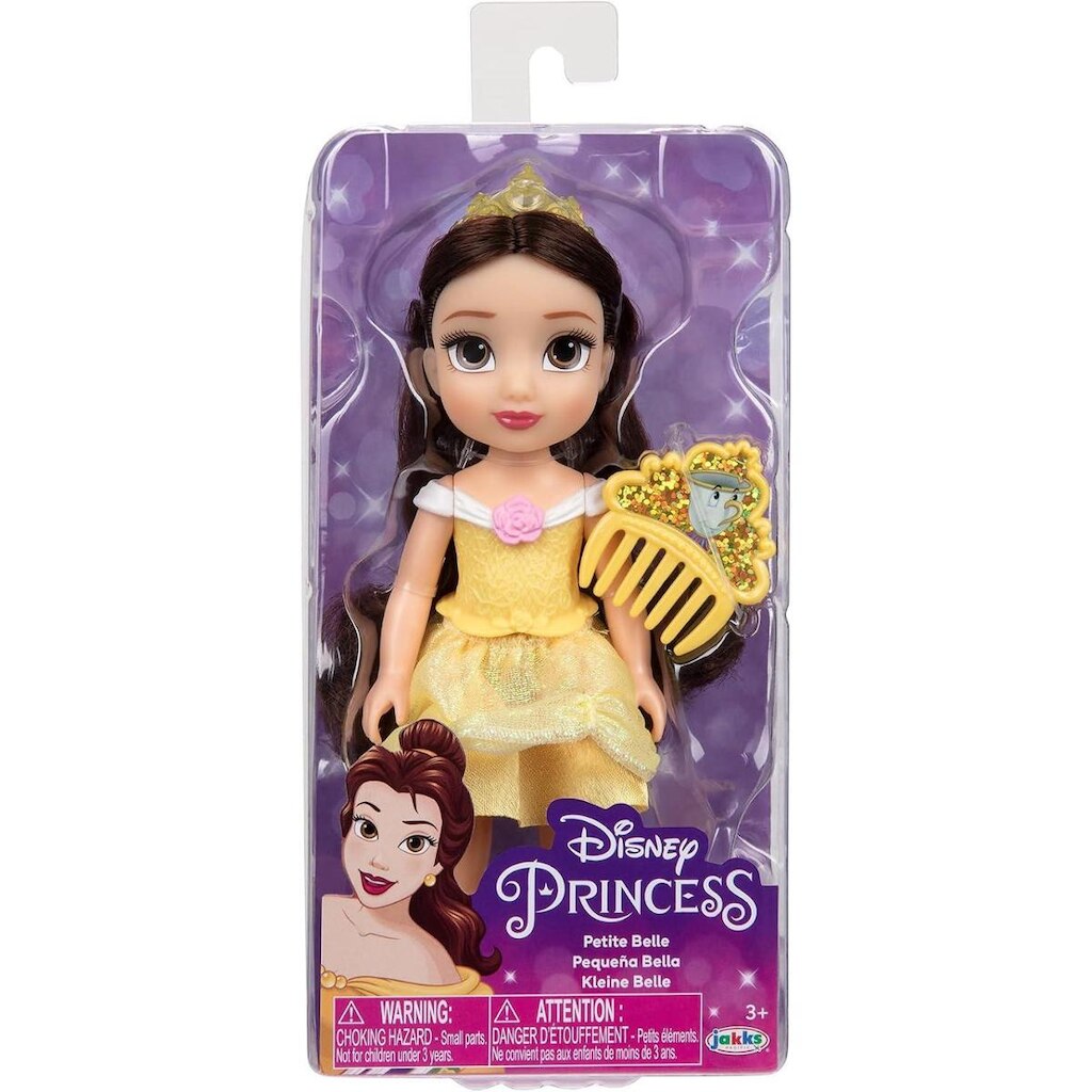 Boneca Princesas Bela Articulada com pente Luxo Disney