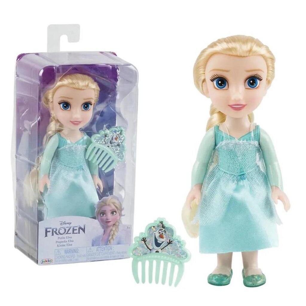 Boneca Princesas Frozen Elza Articulada com pente Luxo Disney