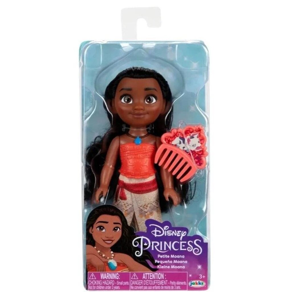 Boneca Princesas Moana Articulada com pente Luxo Disney